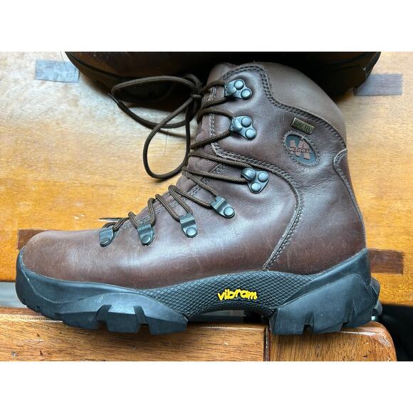 Merrell Womens Ridge Boots Gore-Tex Dark Brown Leather Lace Up Vibram Womens 7.5 - Picture 2 of 13